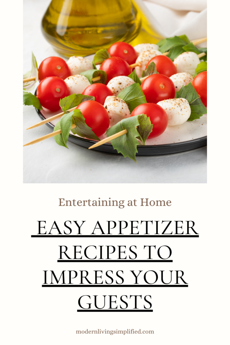 Caprese Skewers is one of many easy appetizers for entertaining
